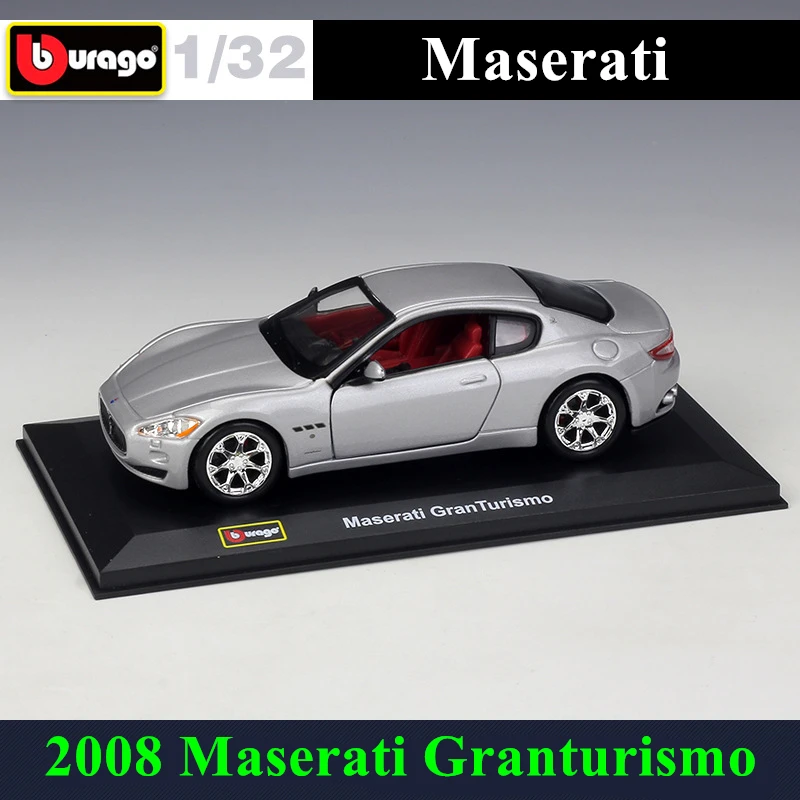 Bburago 1:32 2008 Maserati Granturismo имитация сплава Модель автомобиля плексиглас пылезащитный