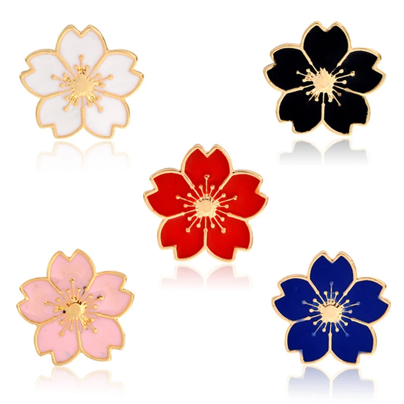 

Cherry blossom brooch alloy cartoon cute cartoon flower brooch clothing brooch