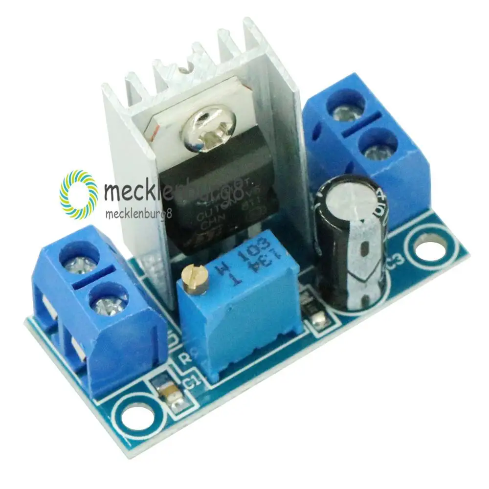 LM317 DC преобразователь понижающий модуль печатной платы линейный регулятор