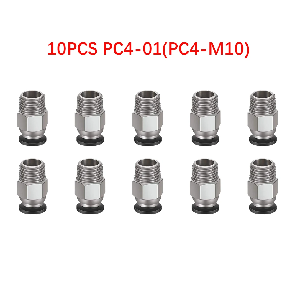 10 шт. прямой Пневматический фитинг при нажатии to извещение о подсоединении/PC4-M6