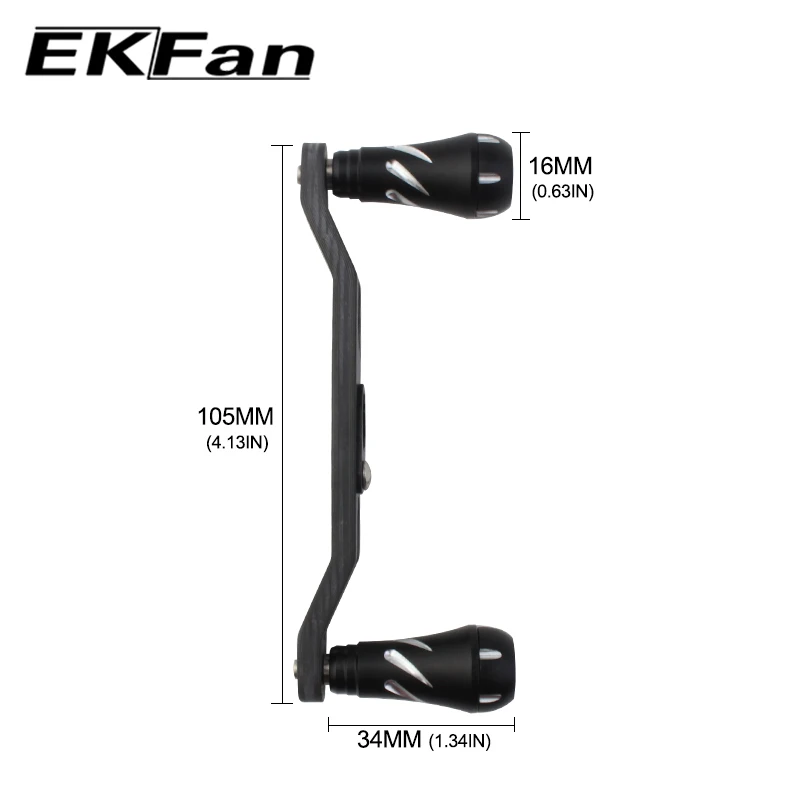 Рыболовная ручка EKFan длина 105 мм 7*4 отверстие для заброса приманки и каплевидной