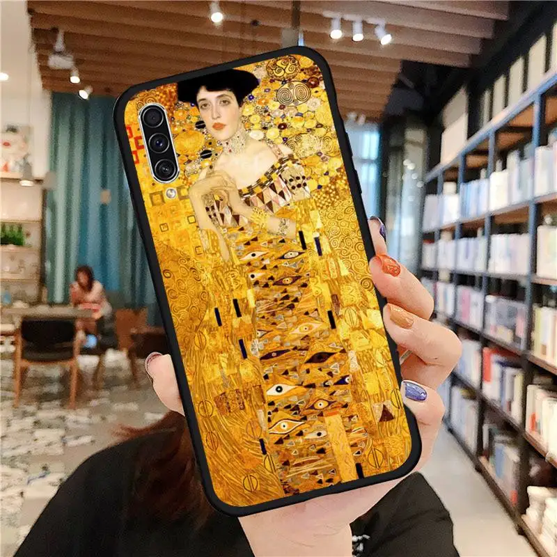 

Kiss by Gustav Klimt art Design Phone Case For Samsung galaxy A S note 10 7 8 9 20 30 31 40 50 51 70 71 21 s ultra plus