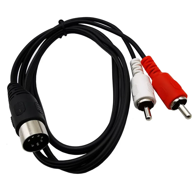 Кабель адаптера для динамиков переходник с 7pin на 2 RCA разъемами разъемы 7P Jack и