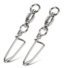 5 шт., медные шарикоподшипники из нержавеющей стали, рыболовные Вертлюги, защелкивающиеся разных размеров, морские Вертлюги, защелки, коннектор 4004