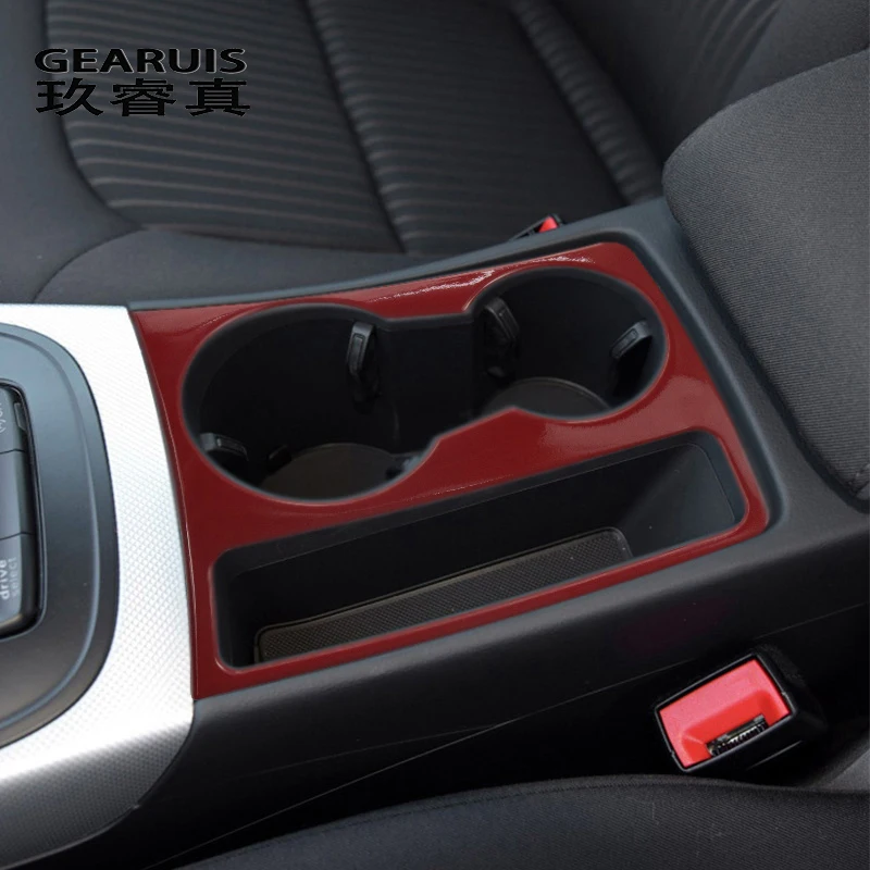 Car Styling for Audi A4 B8 S4 A5 S5 RS4 RS5 sports Interior Water Cup Holder Panel Frame Cover Trim Car Sticker Auto Accessories