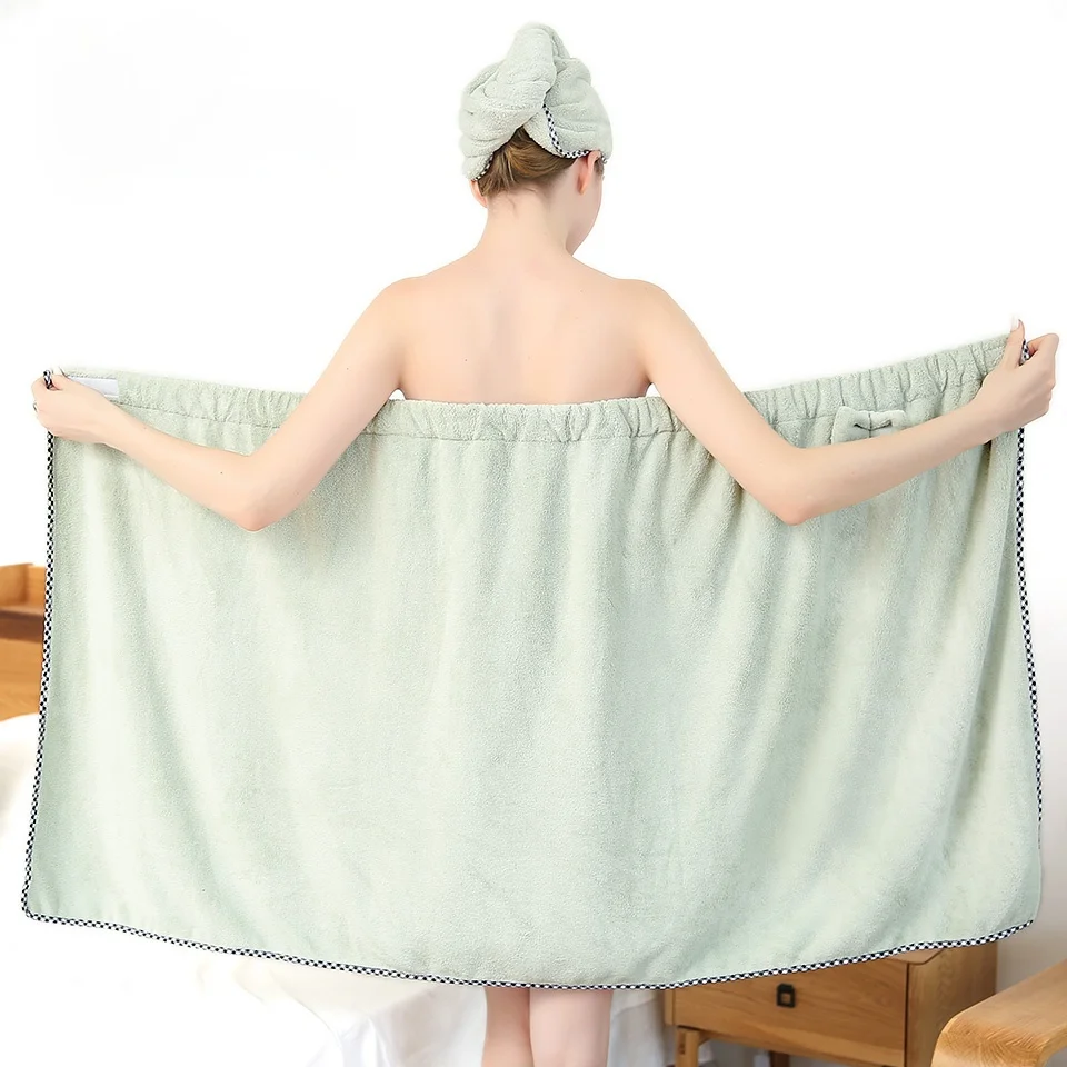 

Microfiber Soft Thick Sexy Bath Wrap Towel Bathrobe For Women Super Absorbent Beach Swimming Spa Travel Bathroom Towels