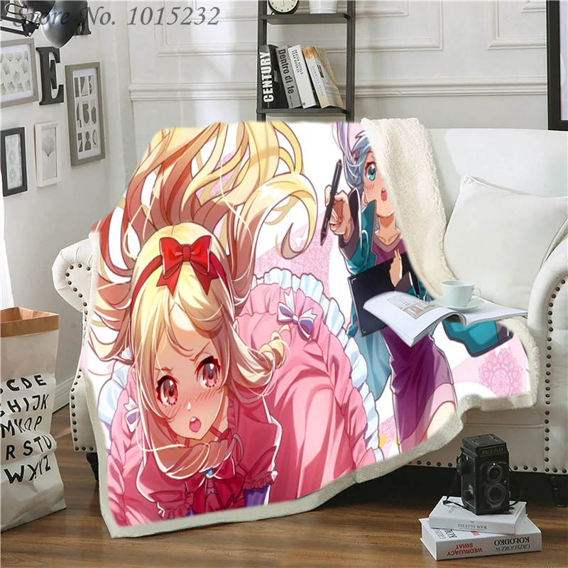 

Anime Eromanga Sense Izumi Sagiri Funny Character Blanket 3D Print Sherpa Blanket on Bed Home Textiles Dreamlike Style 04