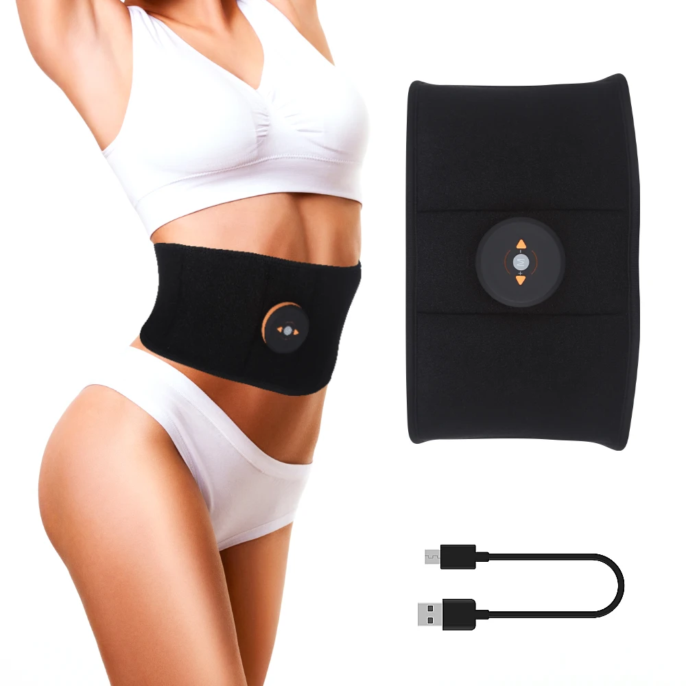 Body Slimming Belt Electric Abdominal Trainer Muscle Stimulator Toner Weight Loss New Smart EMS Fitness Vibration Unisex | Красота и