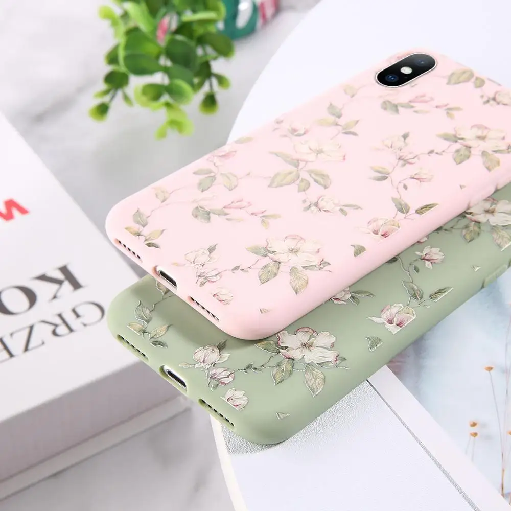 Moskado Daisy Flower Phone Case For iPhone 11Pro Max X XR XS MAX Floral Soft TPU Silicone 6S 7 8 Plus Back Cover | Мобильные