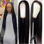 Длинные прямые волосы Miss Dona 34, 36, 38, 40 дюймов, 13x 4, парики из человеческих волос на сетке спереди, бразильские натуральные волосы без повреждений для черных женщин, плотность 250