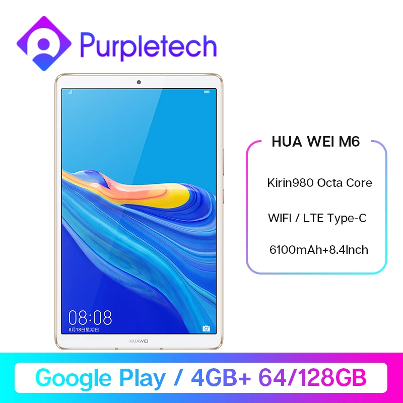 Оригинал Huawei Mediapad M6 Turbo 8 4 &quotпланшет 64 Гб 128 ГБ Восьмиядерный Kirin980 Android 9 0 Google play
