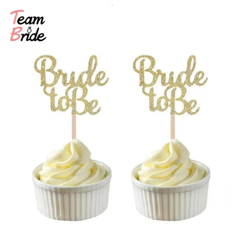 Из команды 10 шт Золотой ~ Серебряный Блеск невесты чтобы быть украшены из свадьбы