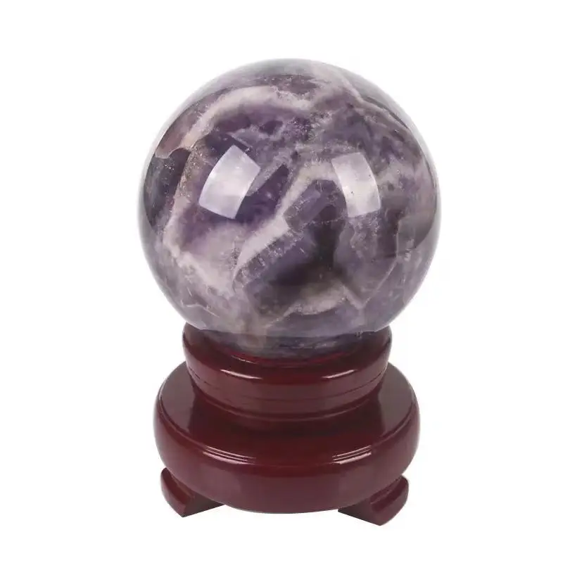 

1pc 70mm-100mm Natural Stone Large Dream Amethyst Balls Spheres Crystal Home Decoration Ornaments