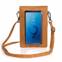 lady shoulder strap bag touch screen phone case for galaxy note 20 ultra 10 s20 fe s8 s9 s10 plusa50 a70 a51 a71 a52 a72 a32 5g