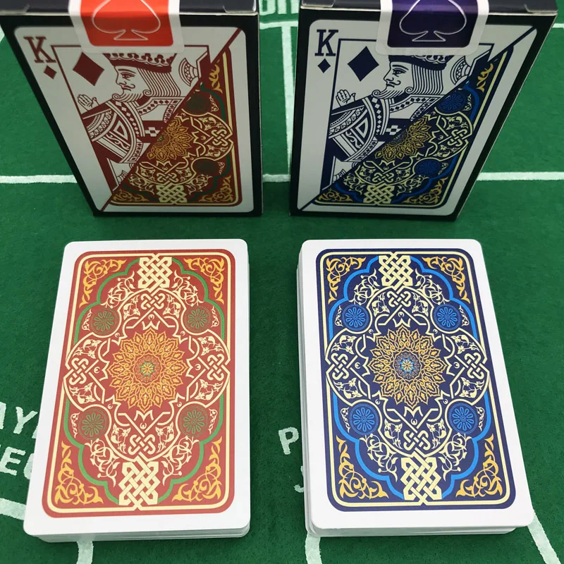 12 компл./лот баккара Техасский Холдем Пластик игральные карты Водонепроницаемый