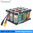 Аккумулятор Turmera 32700 Lifepo4 4S3P, 12,8 В, 21 Ач, с балансировкой BMS 4S 40 А, для электрической лодки и источника бесперебойного питания 12 В