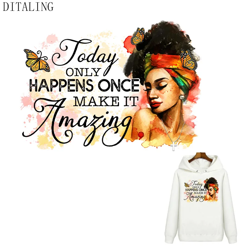 Нашивка для одежды Черная Женская Термальная наклейка на одежду модная женская