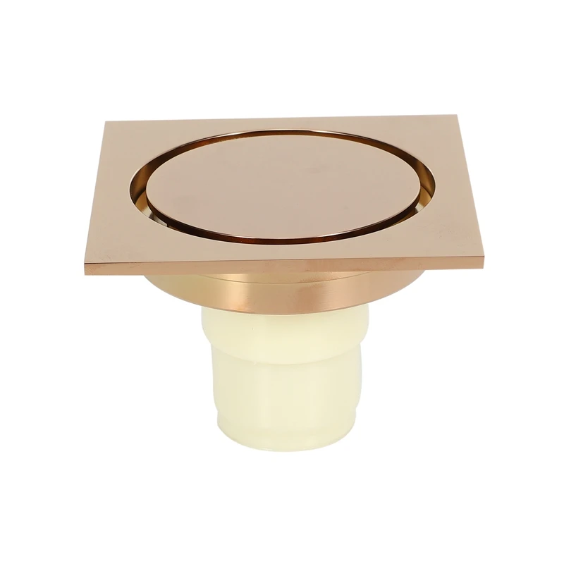 

New Rose Gold Shower Drain Sink Bathtub Drainer Bathroom Toilet Kitchen Balcony Universal Floor Drain