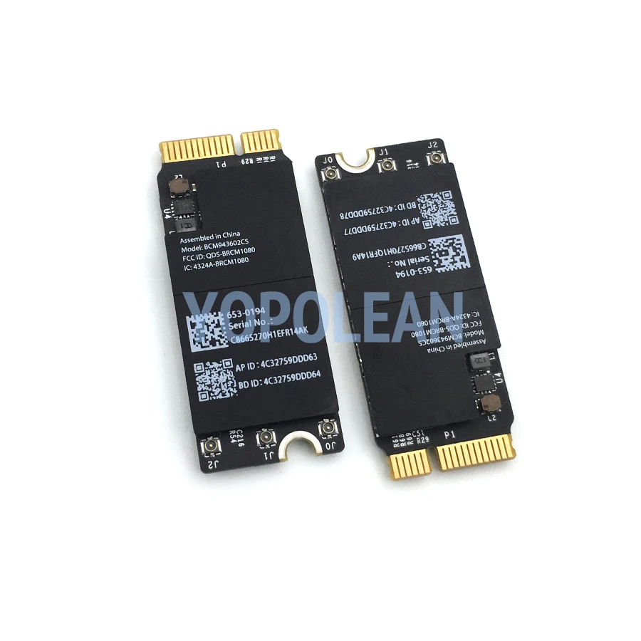 Оригинальная Wi Fi карта BCM943602CS для Macbook Pro Retina 13 &quot15&quot A1502 A1398 802.11AC и Bluetooth 4 1 2015