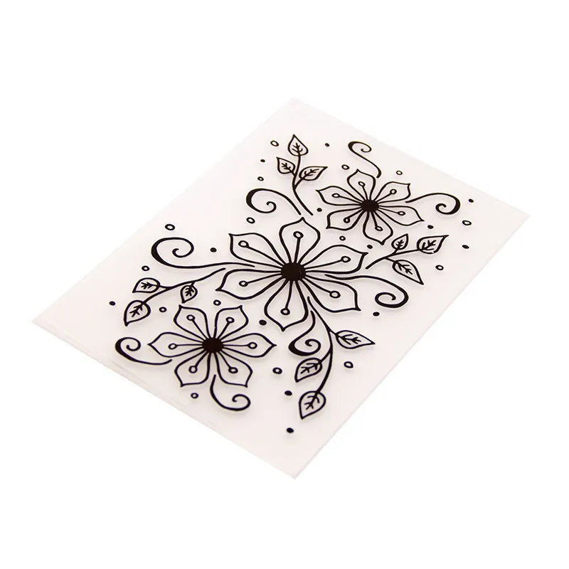 Цветок пластиковые папки для тиснения DIY скрапбукинга бумаги ремесло/открыток