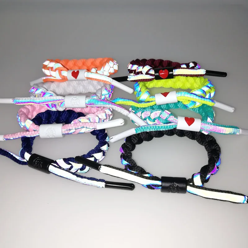 Голографический отражающий браслет в форме сердца персика пара меняющих Цвет