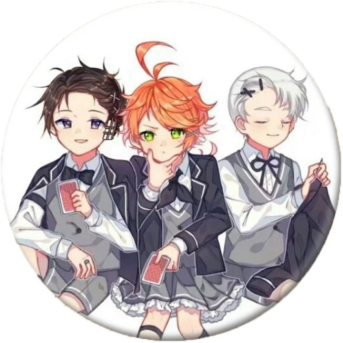 Милая модная брошь в японском стиле аниме обещанный Невер косплей значок рюкзаки