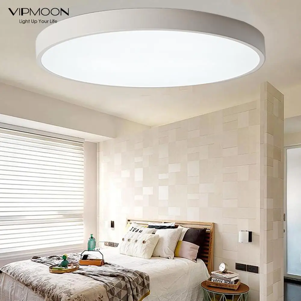 

VIPMOON Ceiling Lamp Chandelier Ultrathin Ceiling Light LED Surface Fixtures Lighting 24W LED Ceiling For Living Room
