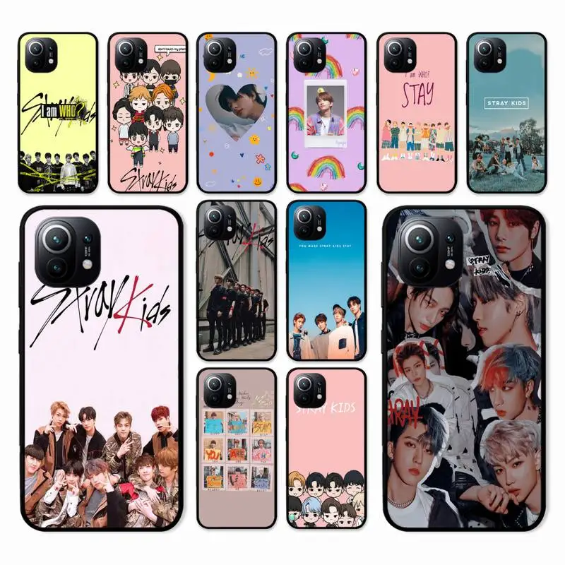

Kpop Stray Kids Phone Case For Xiaomi Mi Note 10 Pro 8 Lite 9 Se 10T 6X 6 5X 5 F1 Mix 2S Max 2 3 Cover