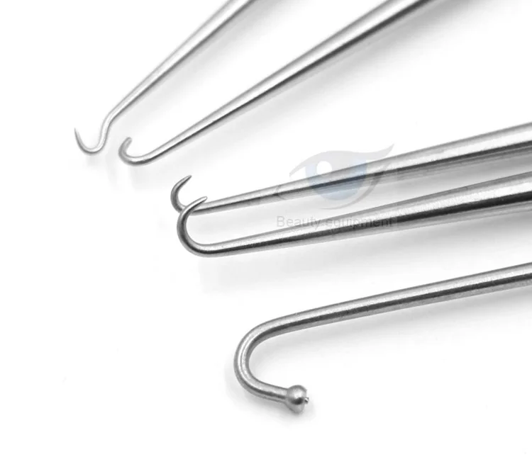 Stainless steel cosmetic plastic question mark type hook blunt head sharp single eyelid facial skin | Красота и здоровье