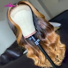 Парики из натуральных окрашенных волос, с эффектом деграде, Ali Coco #227