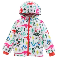 lzh new autumn winter toddler boys windbreaker for boys trench coat kids hooded cartoon dinosaur waterproof coat children jacket