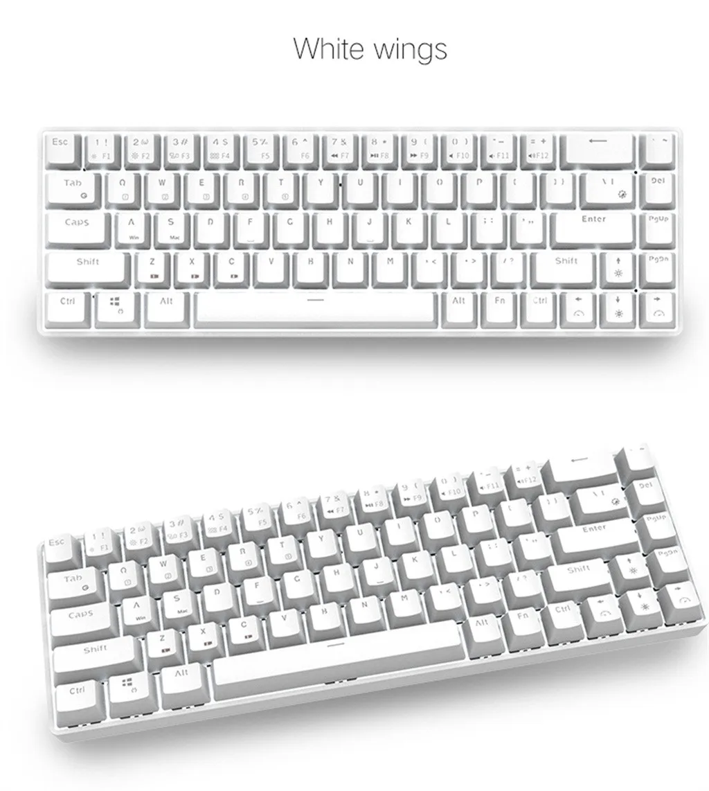 Портативная беспроводная Механическая игровая клавиатура Z0714 с RGB подсветкой