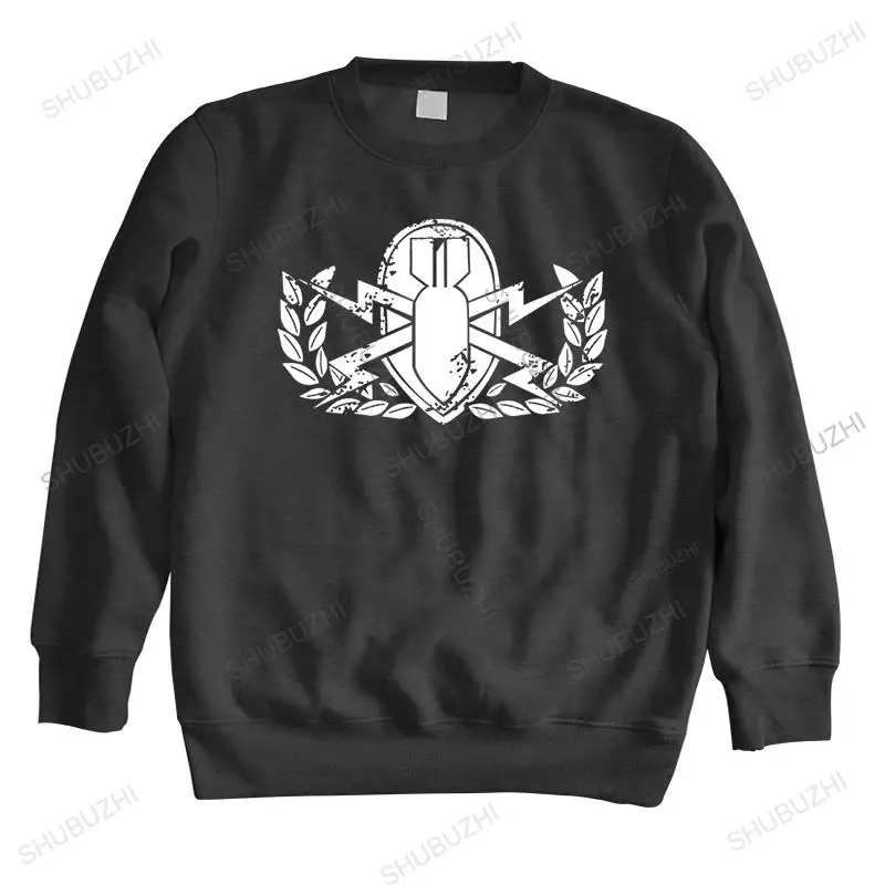 

Толстовка MenMan мужская с круглым вырезом, повседневная брендовая одежда, хлопковый винтажный армейский свитшот с надписью Eod и знаком опыта, ...