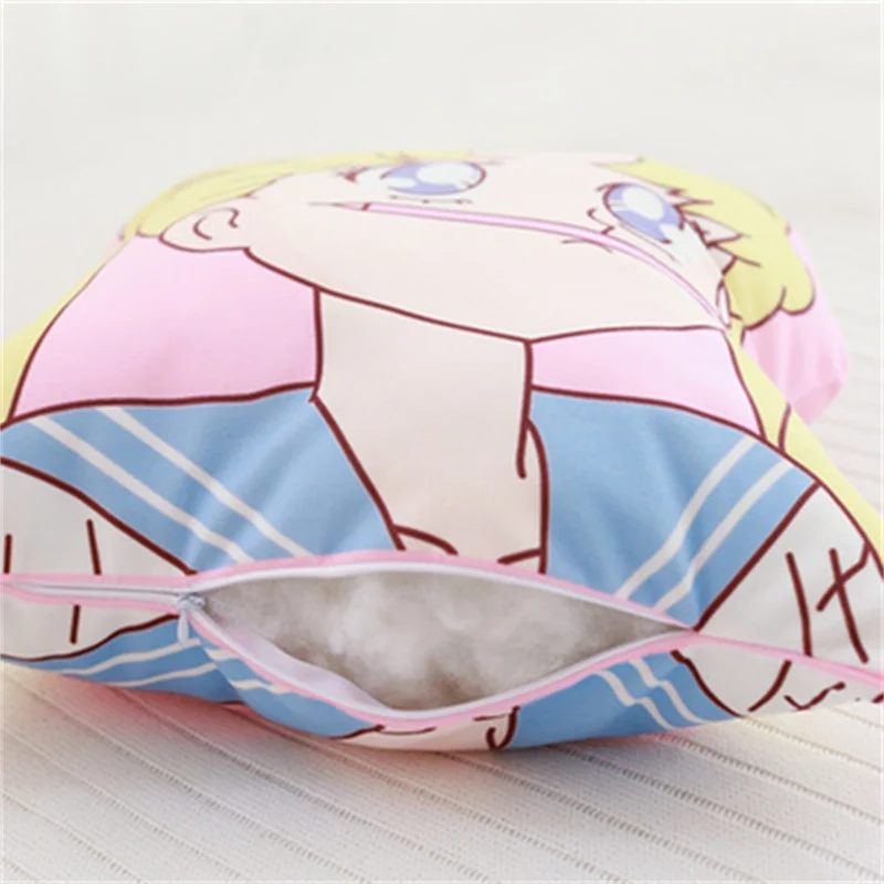 Подушка для девушек из аниме подушка на спину с надписью Холодная луна