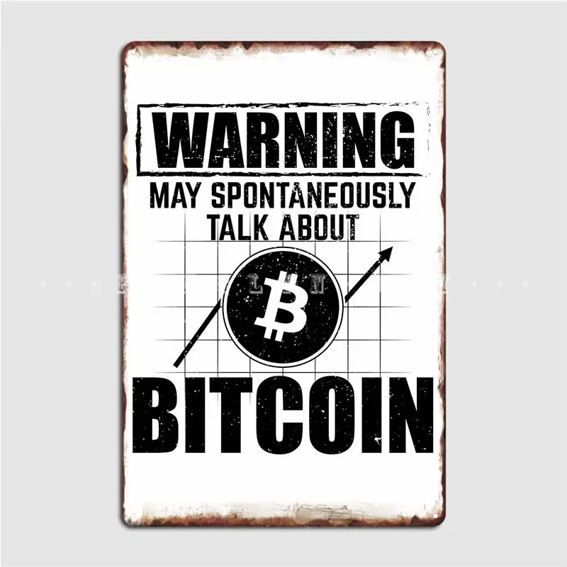 

Bitcoin Trading Gift Metal Sign Cinema Customize Garage Decoration Cinema Garage Tin Sign Posters