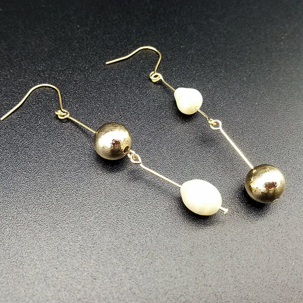 Eogoe корейские простые трендовые маленькие висячие серьги 2019 массивные стильные