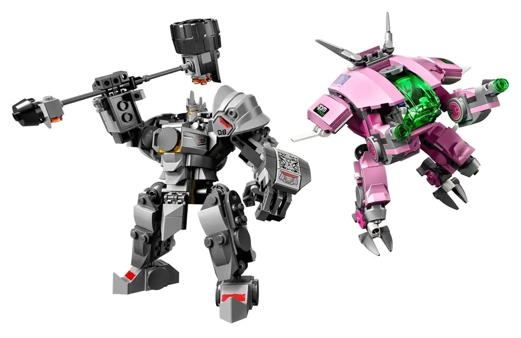 

New Video Games Bricks D.Va & Reinhardt Compatible Lepining Overwatching 75973 Building Blocks Toys for Children Christmas gifts