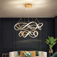 modern novelty led pendant lights living dining room decor led pendant lamp gold chrome hanging light fixture dimmable luminaire
