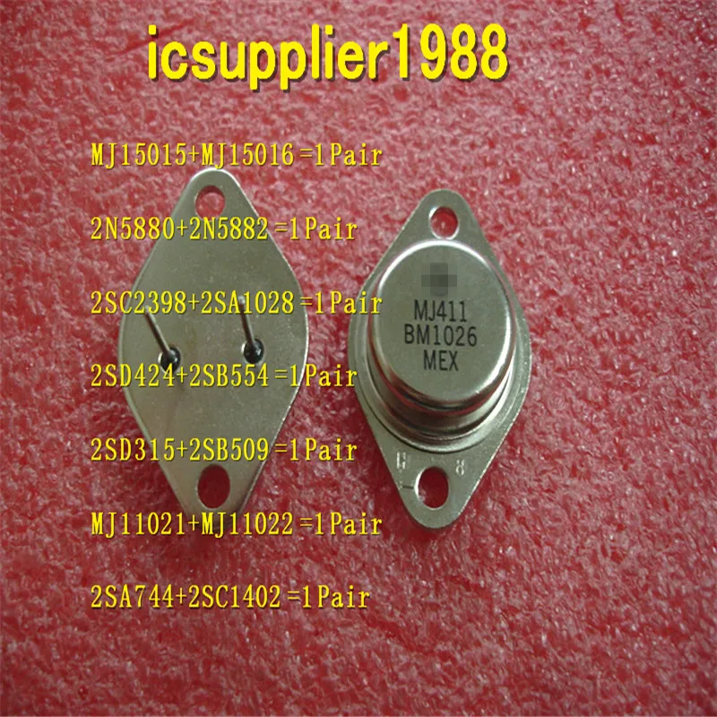 MJ15015 + MJ15016 2N5880 2N5882 2SC2398 2SA1028 2SD424 2SB554 2SD315 2SB509 MJ11021 MJ11022 2SA744 2SC1402 1 пара-1 шт. | Мобильные