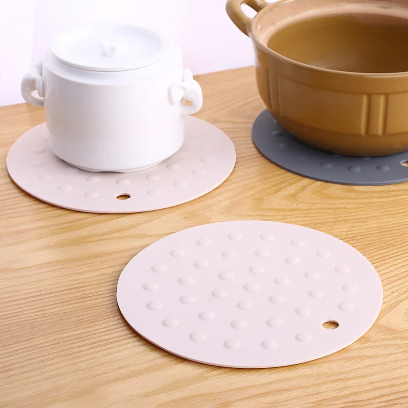 Круглые силиконовые тройные коврики подставка под чашку для напитков