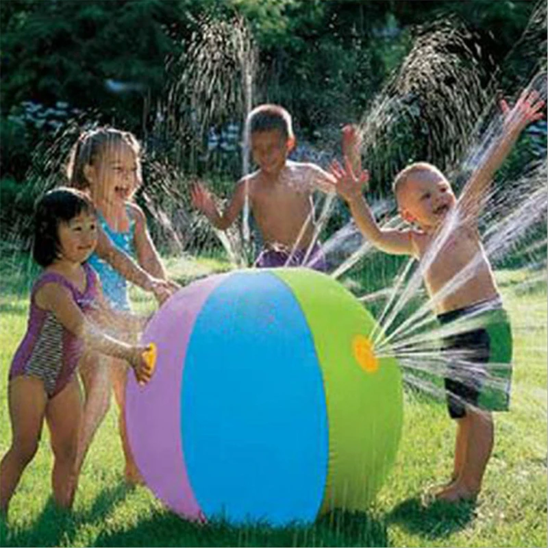 

2021 Funny Inflatable Spray Water Ball Children's Summer Outdoor Swimming Beach Pool Play The Lawn Balls Playing Smash It Toys