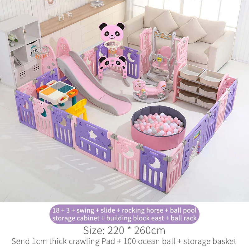 Детское игровое ограждение безопасное для использования в помещении ползания