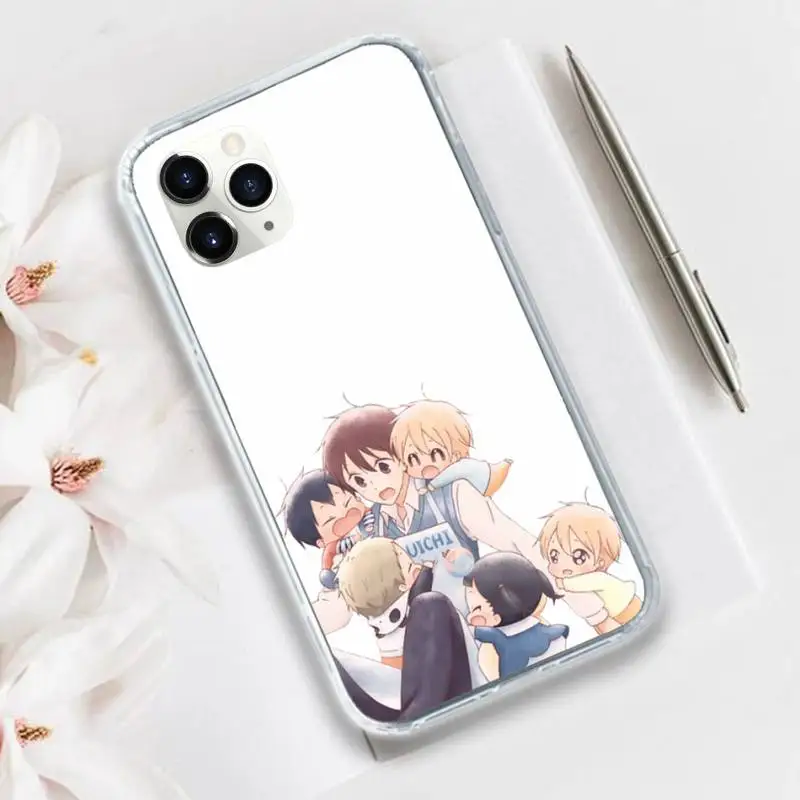 

Anime School Babysitters Ryuichi Kashima Phone Case Transparent for iPhone 11 12 mini pro XS MAX 8 7 6 6S Plus X 5S SE 2020 XR