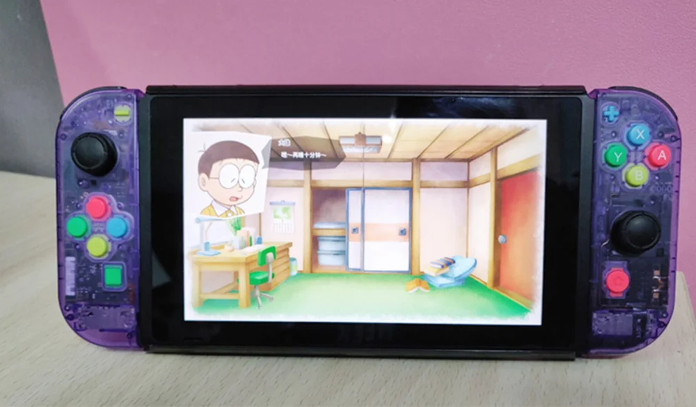 Чехол-накладка для контроллера NX JoyCons чехол переключателя NS Joy Con зеленый розовый