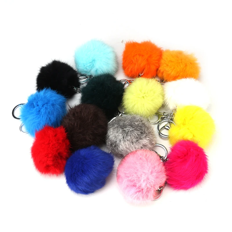 1 шт. синий роскошный баскетбольный мяч плюшевый брелок простой помпон подвеска