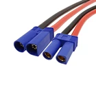 10AWG силиконовый кабель EC5 штекергнездо Jack провода Разъем для RC Аккумуляторы для игрушек отрезок провода Длина 15 см 30 см 50 см