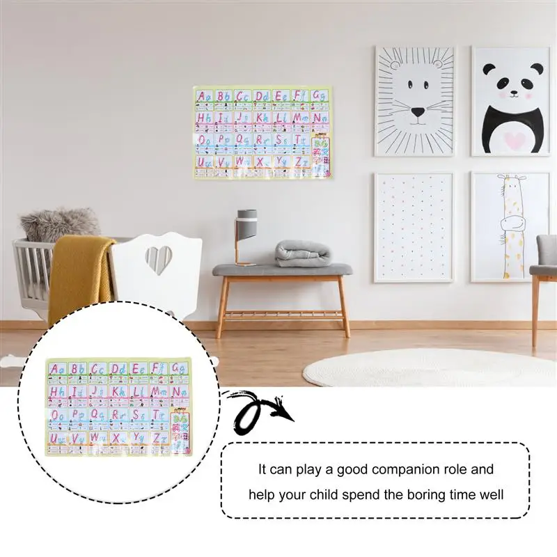 

1pc Children English Learning Chart Toy Early Educational Toy (Colorful)