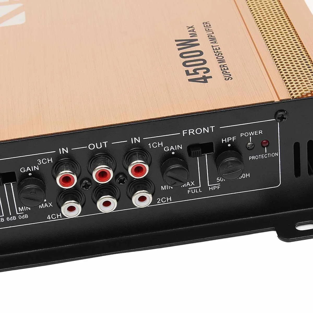 12V 4500W 4-канальный автомобильный усилитель звука для автомобиля аудио силы 360 стереофоническим стерео усилитель Автомобиль Грузовик Мотоцикл