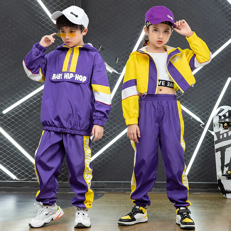 

Костюм для танцев, в стиле хип-хоп, для мальчиков и девочек