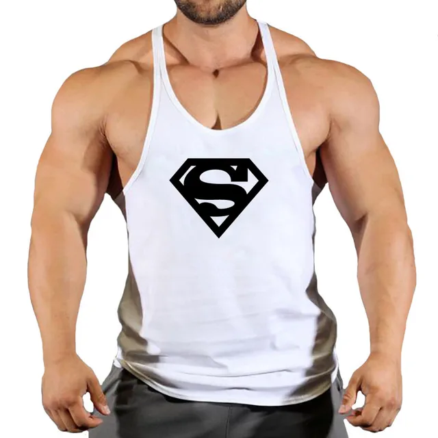New Arrivals Bodybuilding stringer tank top male Cotton Gym sleeveless shirt men Fitness Vest Singlet sportswear workout tanktop 4